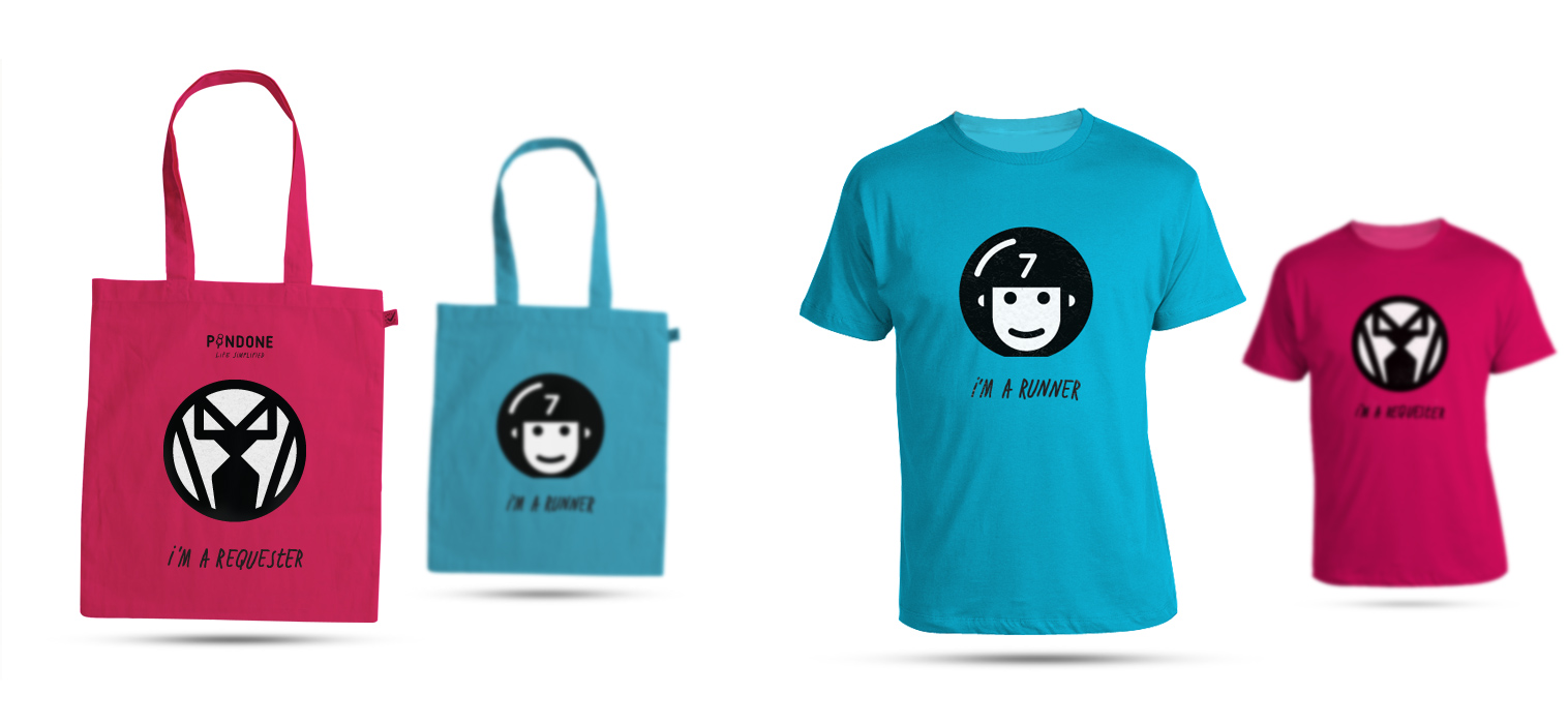 Pindone tote bags and t-shirts